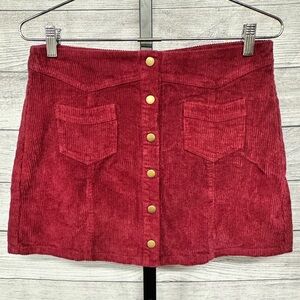 Almost Pink Corduroy Skirt